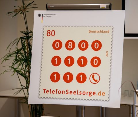 Sonderbriefmarke für die TelefonSeelsorge
