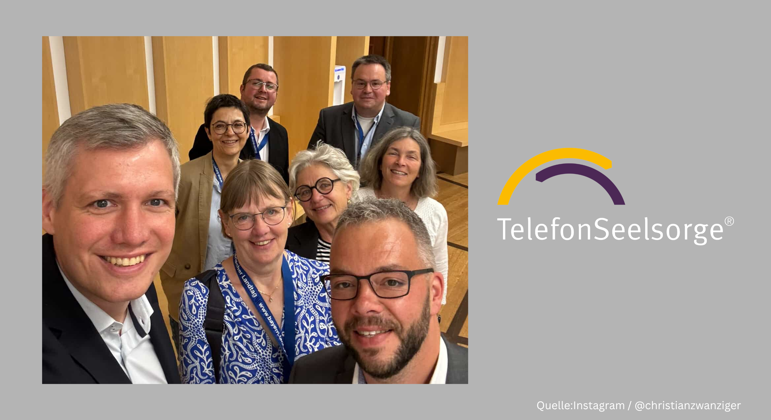 Austausch im Bayerischen Landtag: TelefonSeelsorge Bayern im Gespräch mit der Politik